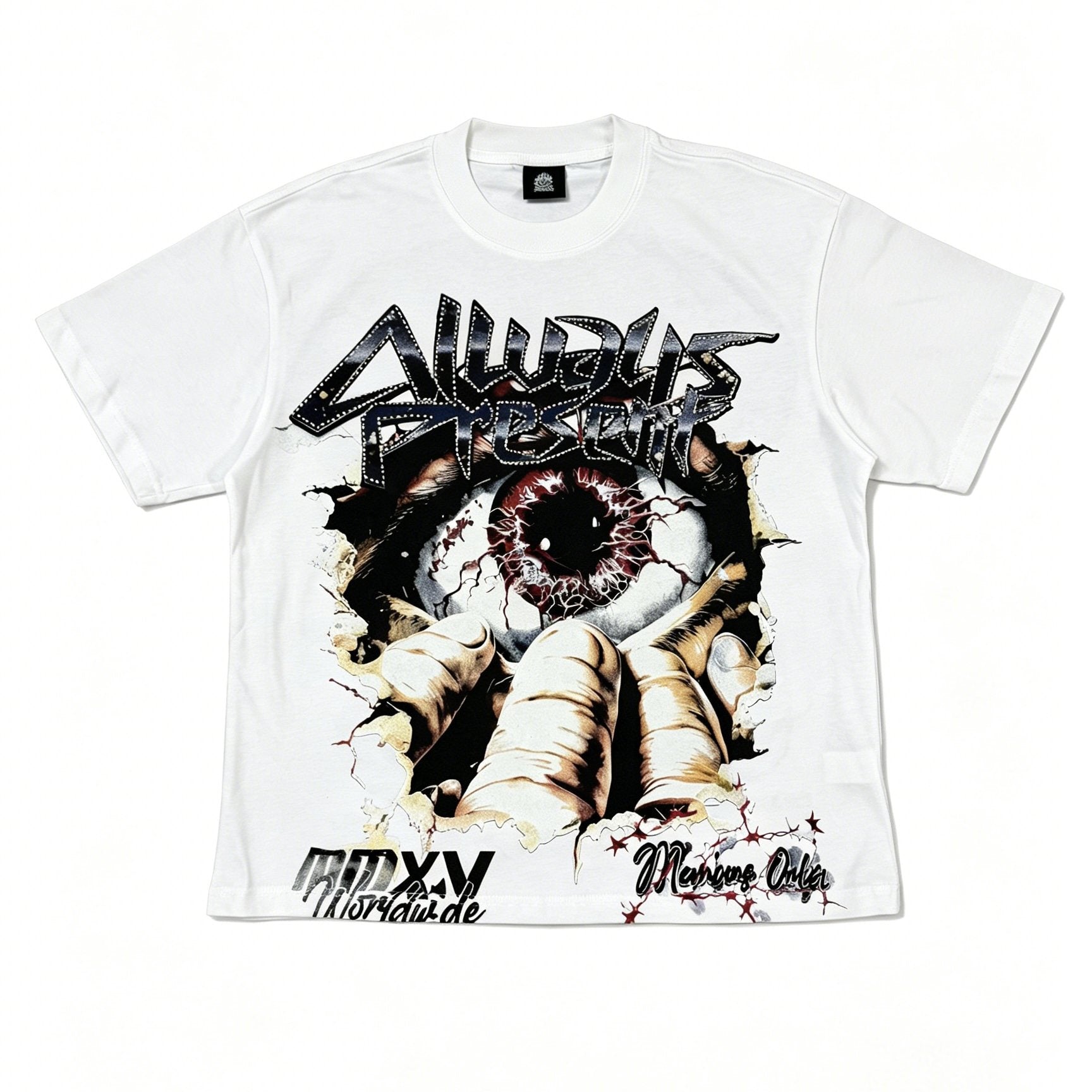 ALWAYS-PRESENT Eye Graphic Short-Sleeve T-Shirt