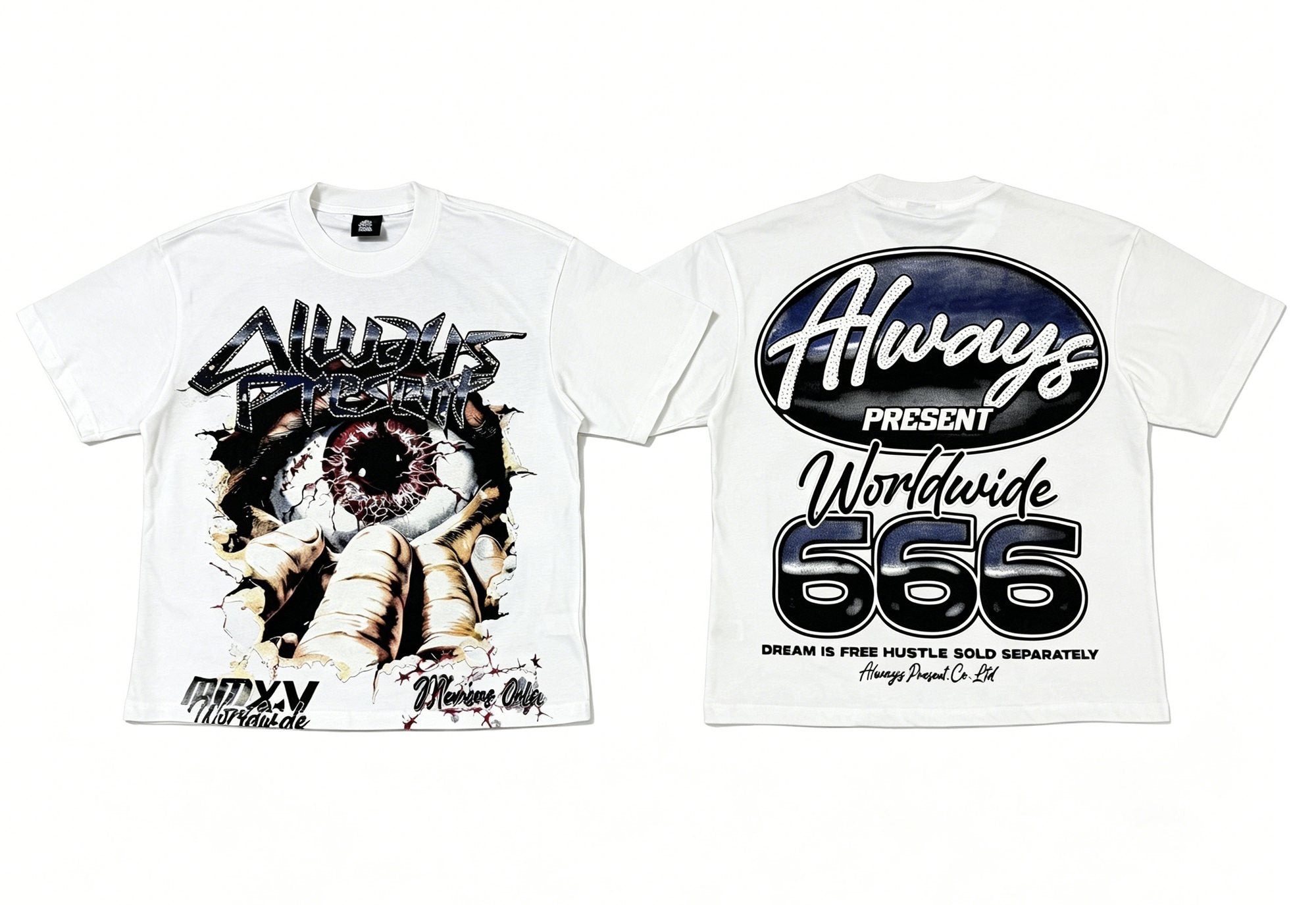 ALWAYS-PRESENT Eye Graphic Short-Sleeve T-Shirt