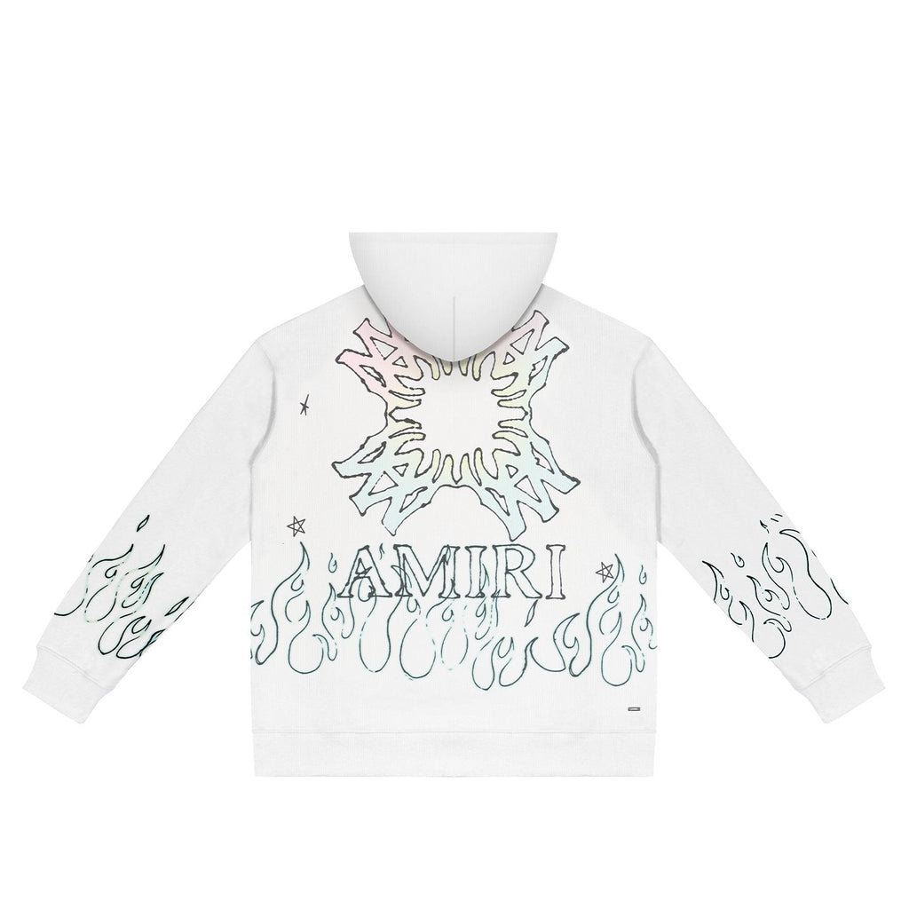AMIRI Flame Cross Graphic Hoodie