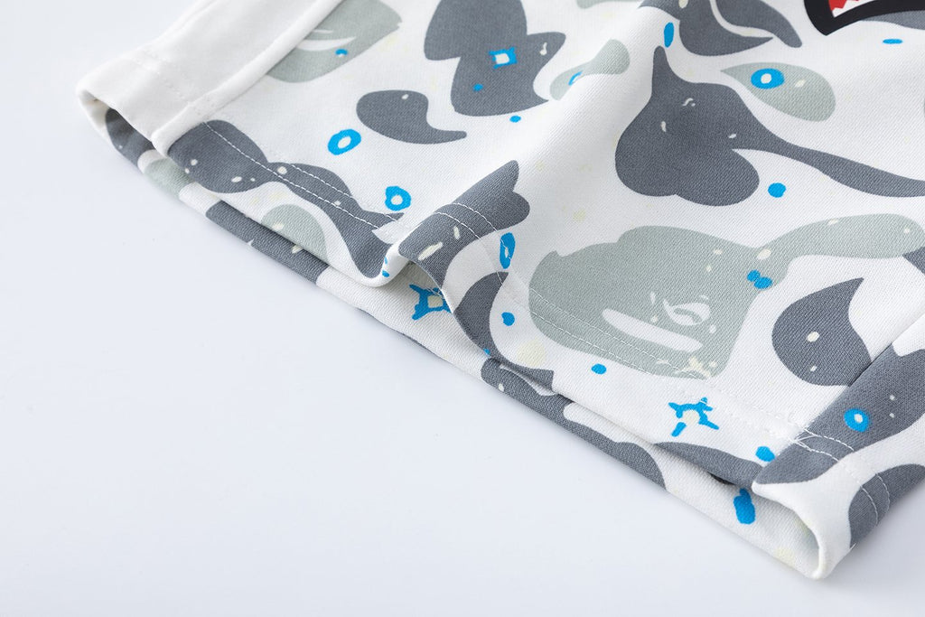 BAPE Camo Shark Graphic Shorts