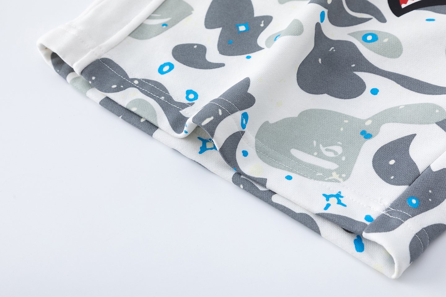 BAPE Camo Shark Graphic Shorts