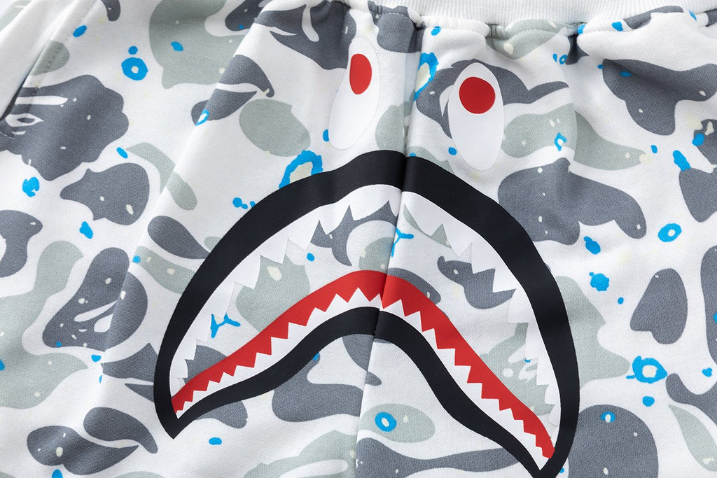 BAPE Camo Shark Graphic Shorts