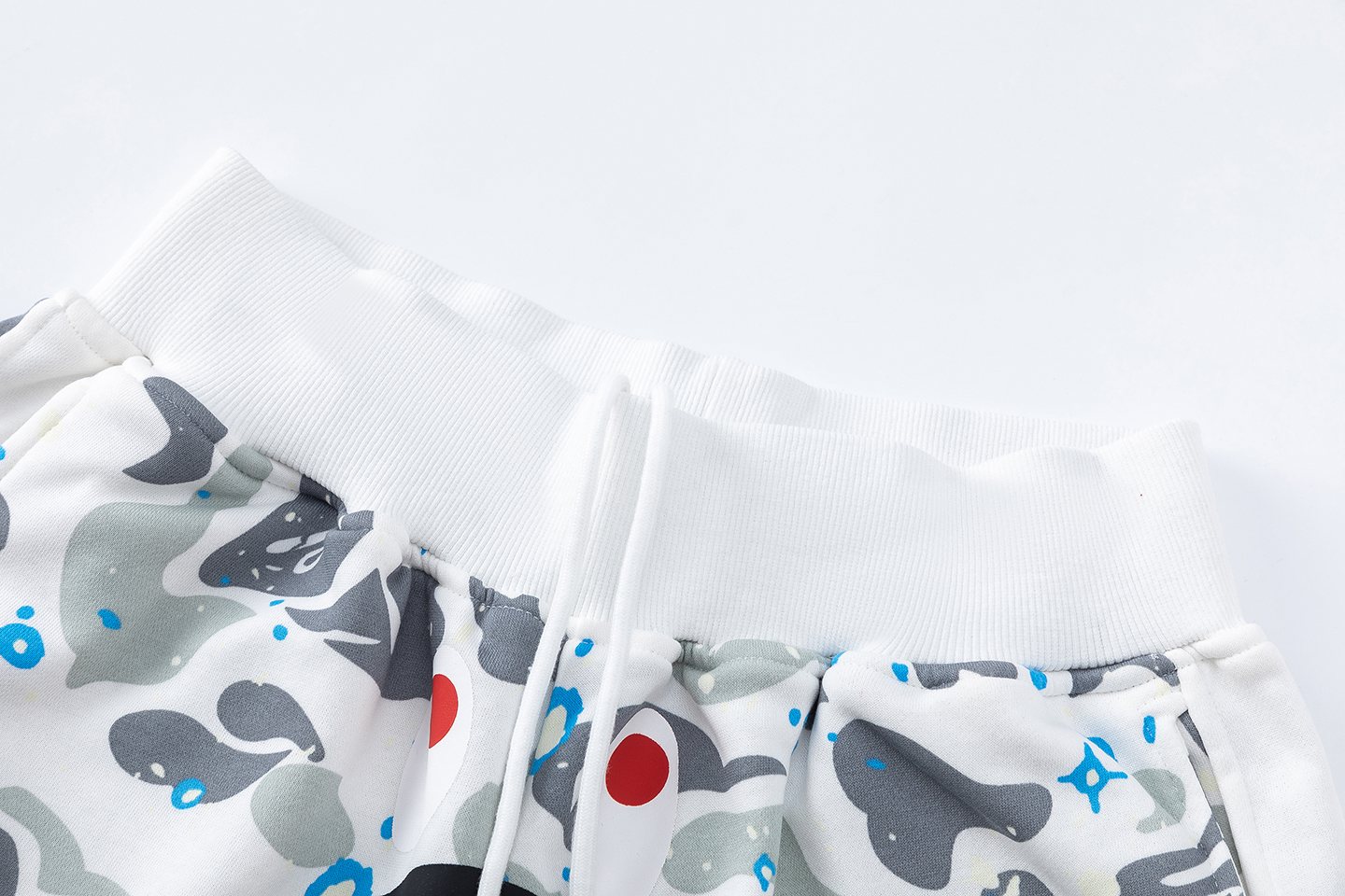 BAPE Camo Shark Graphic Shorts