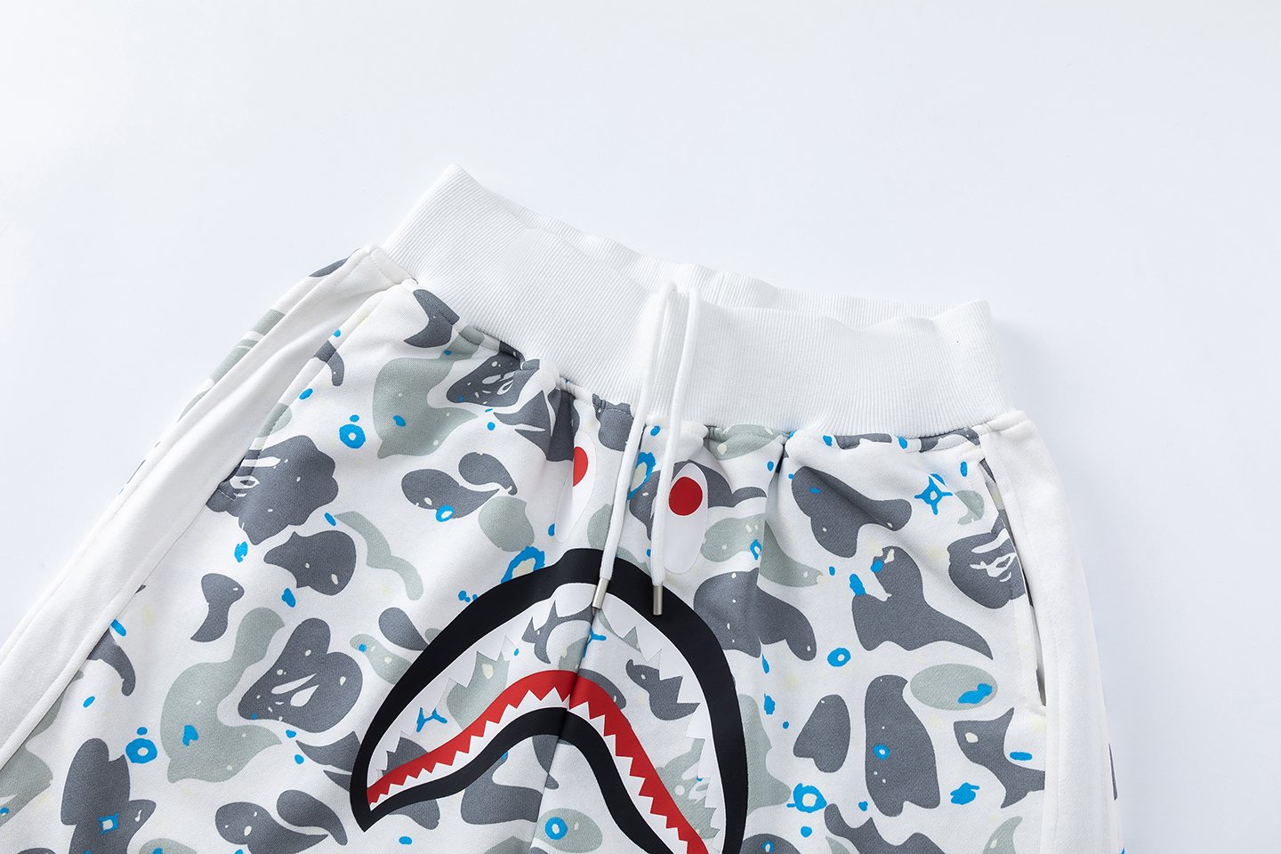 BAPE Camo Shark Graphic Shorts