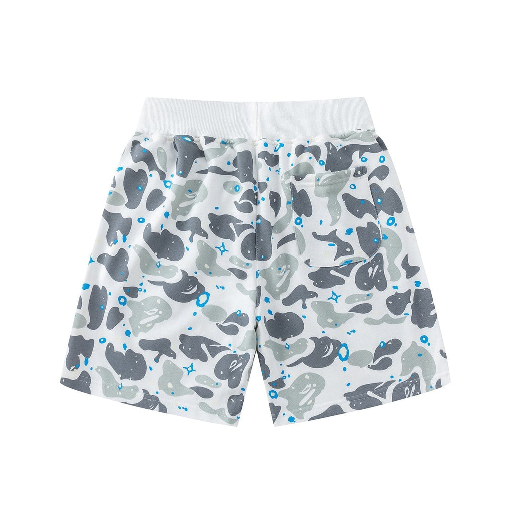 BAPE Camo Shark Graphic Shorts
