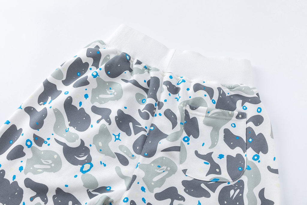 BAPE Camo Shark Graphic Shorts