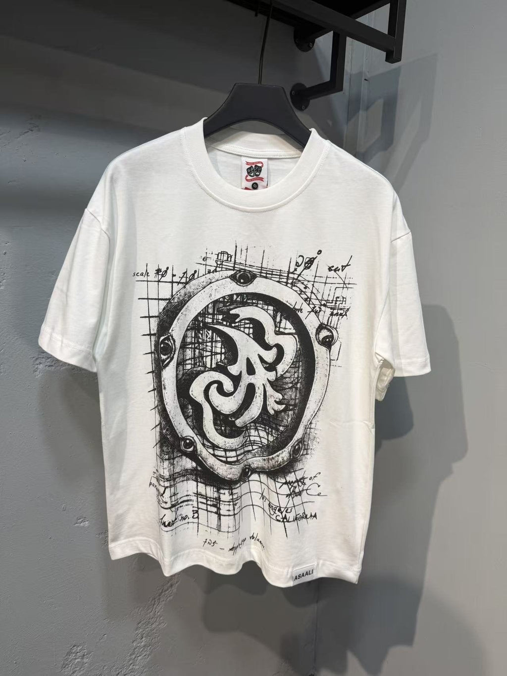 ASAALL Circular Technical Graphic T-Shirt