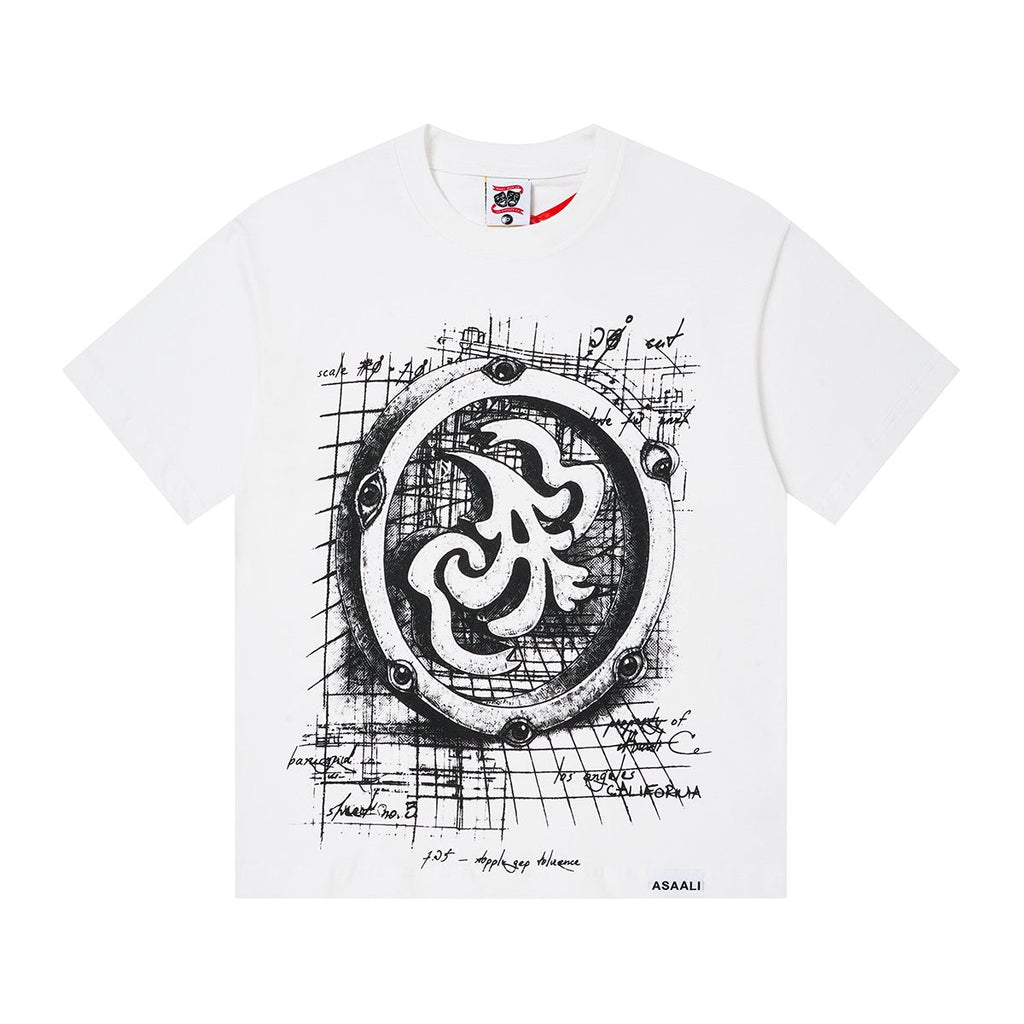 ASAALL Circular Technical Graphic T-Shirt