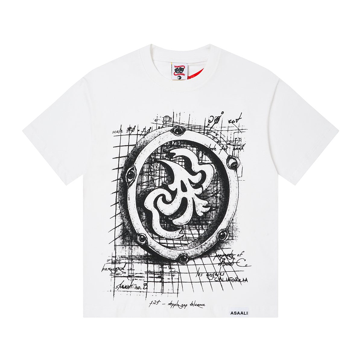 ASAALL Circular Technical Graphic T-Shirt