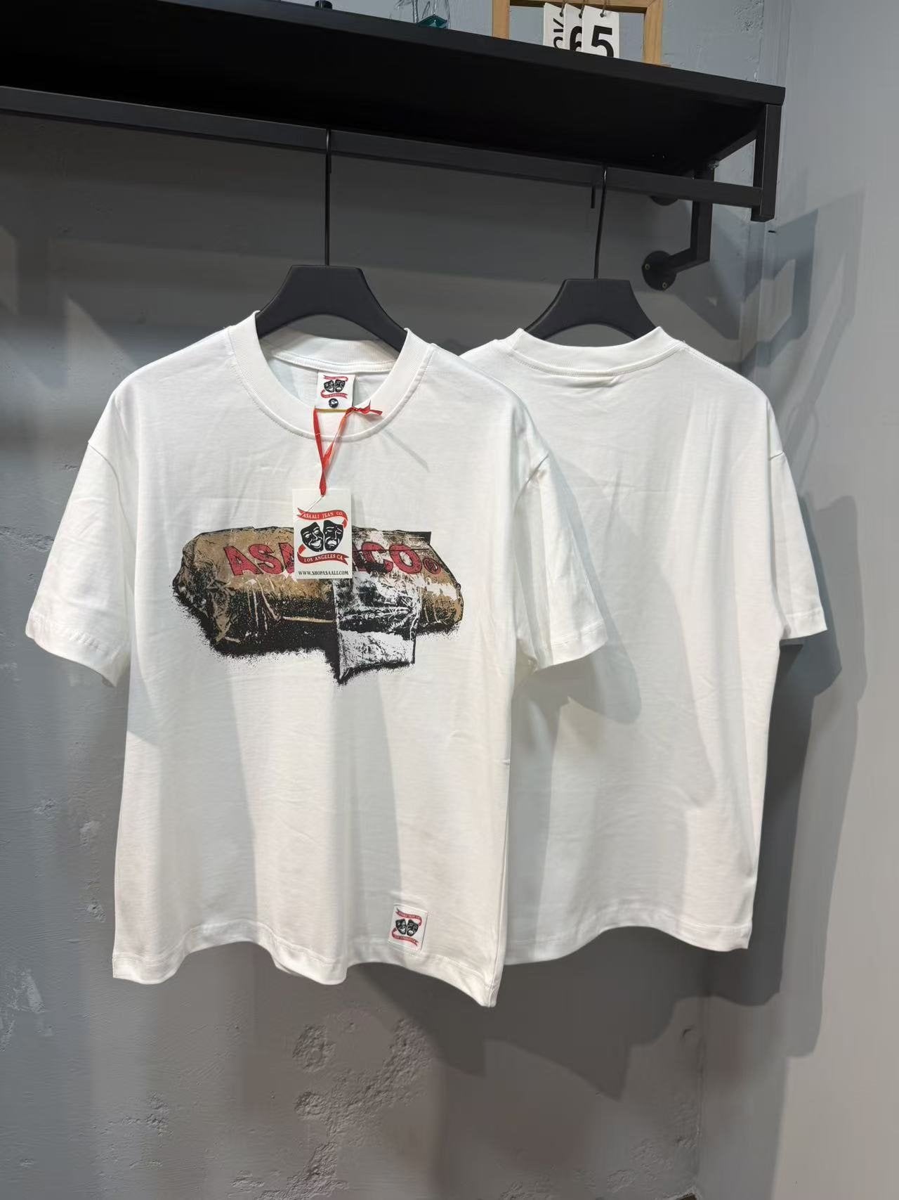 ASAALL Distressed Graphic Short-Sleeve T-Shirt