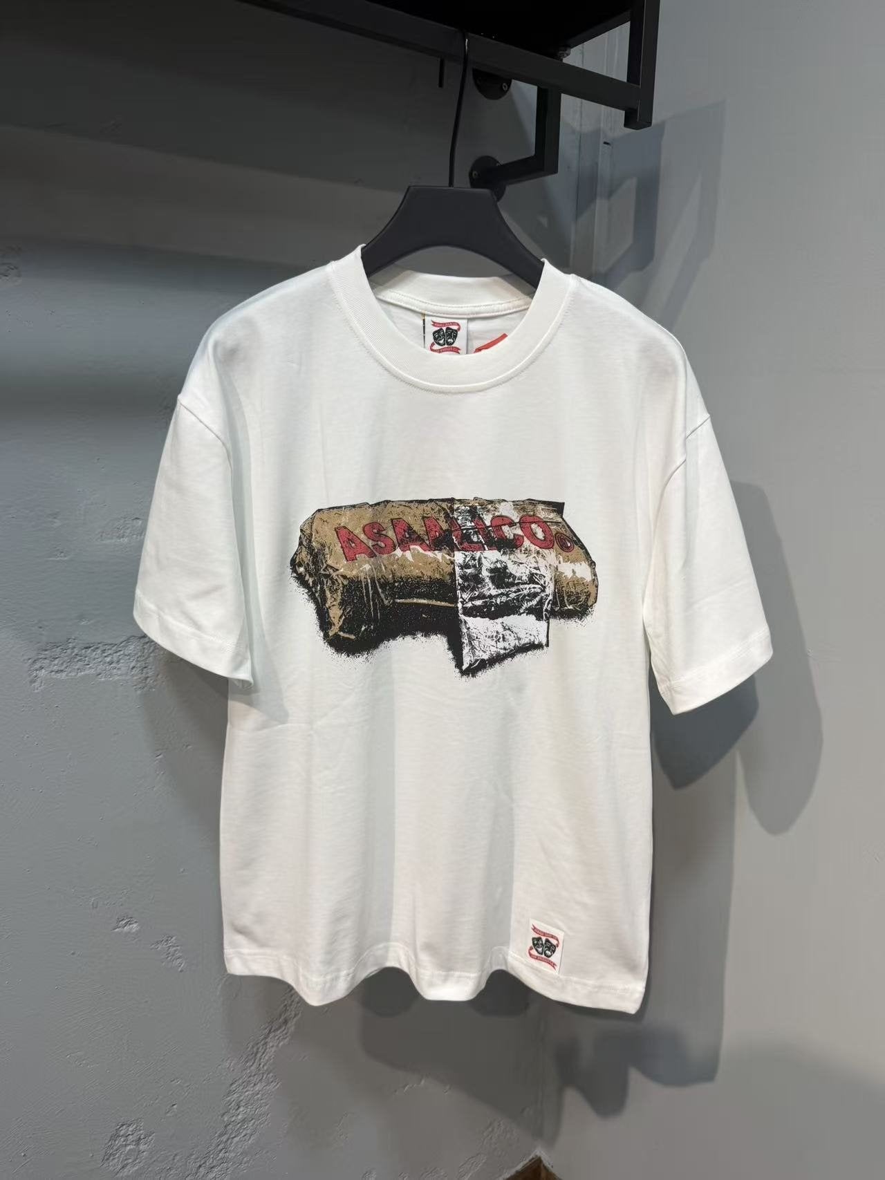 ASAALL Distressed Graphic Short-Sleeve T-Shirt