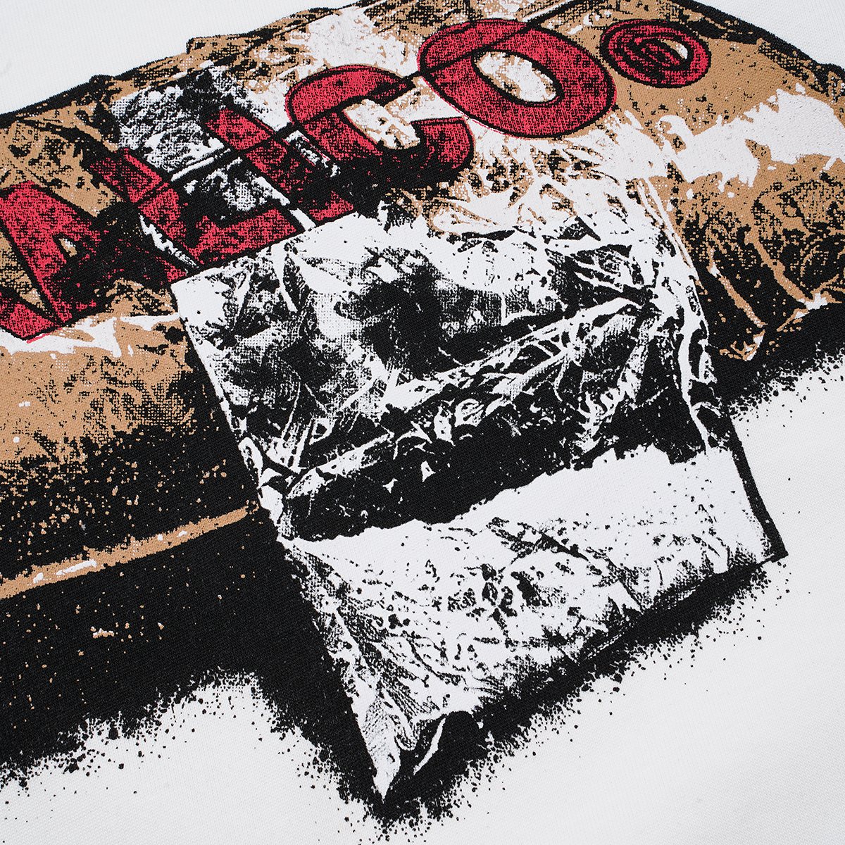 ASAALL Distressed Graphic Short-Sleeve T-Shirt