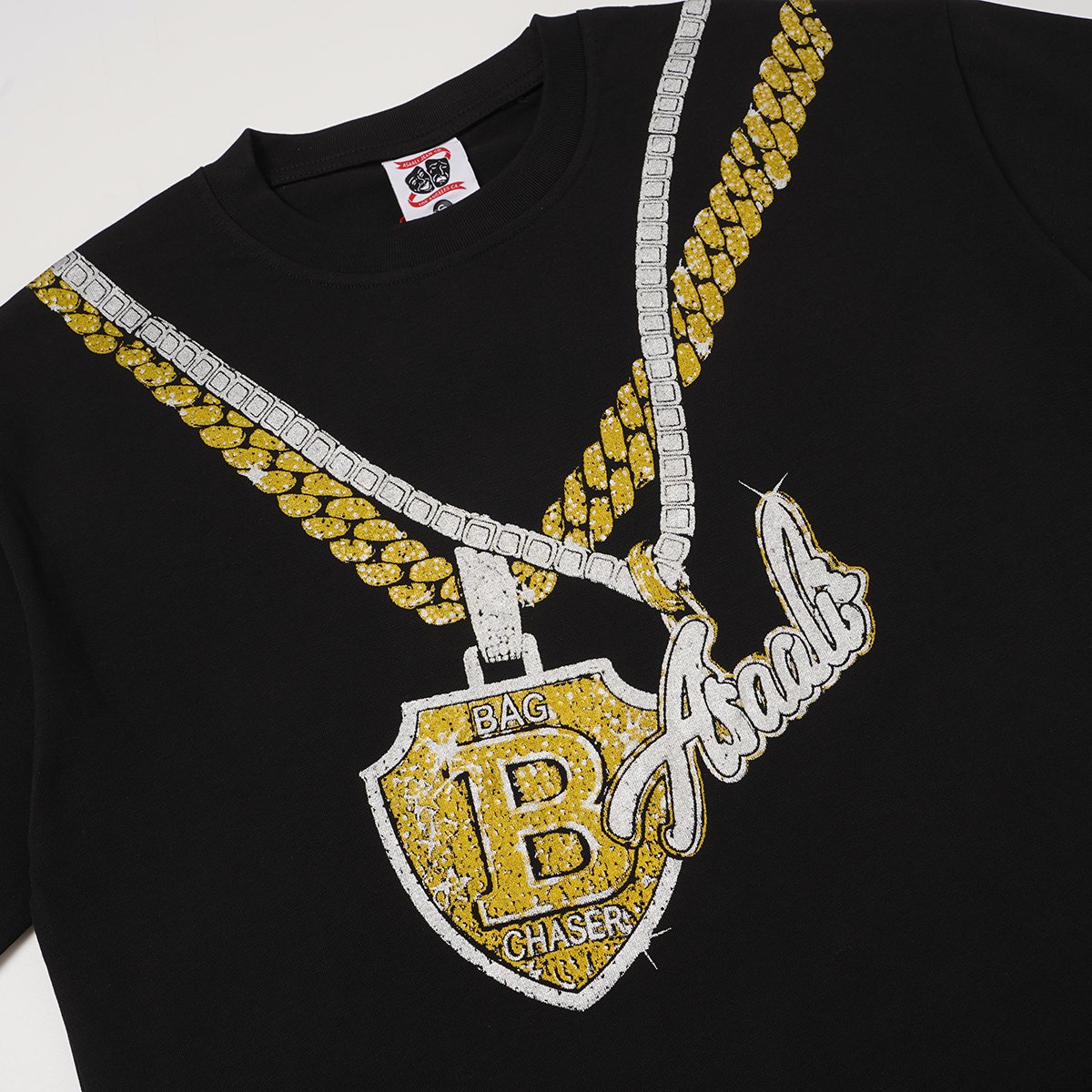 ASAALL Chain and Shield Graphic Short-Sleeve T-Shirt