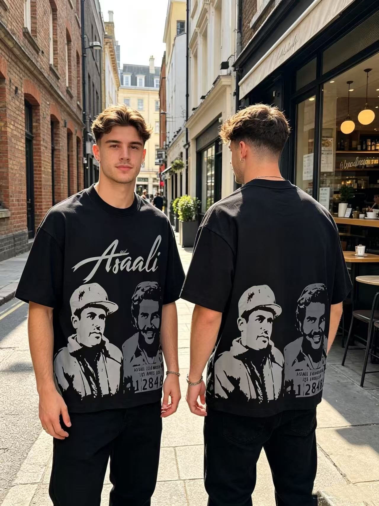 ASAALL Portrait Graphic Short-Sleeve T-Shirt