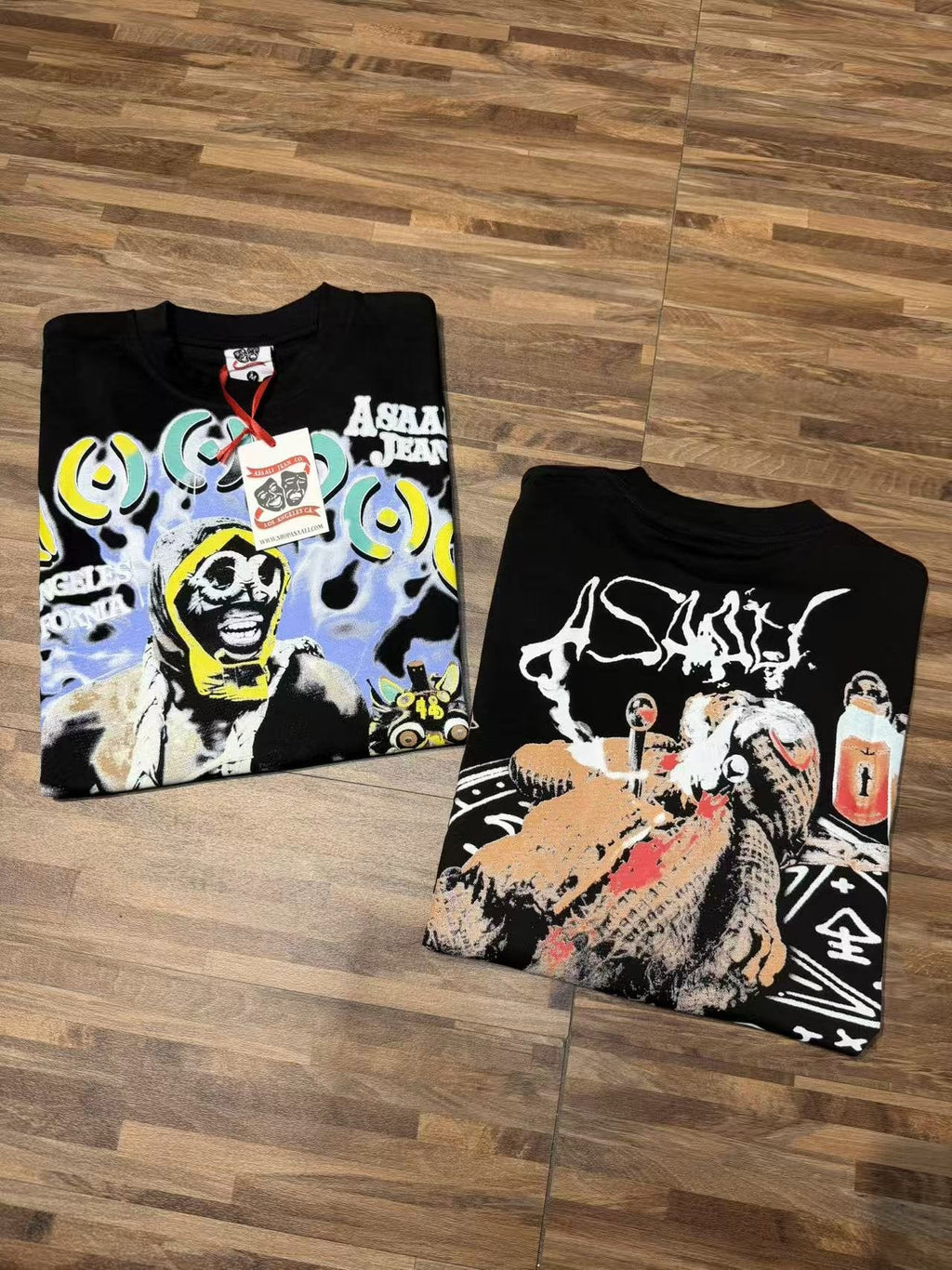 ASAALL Los Angeles Skull Graphic T-Shirt