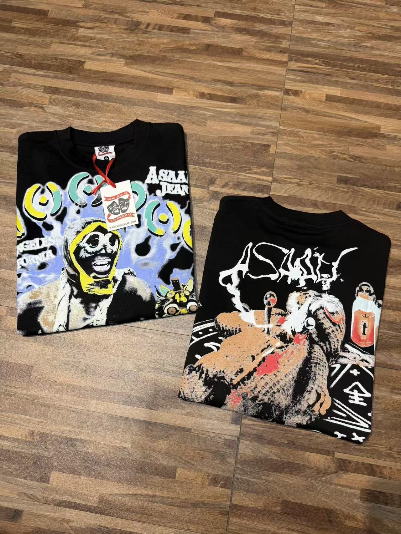 ASAALL Los Angeles Skull Graphic T-Shirt