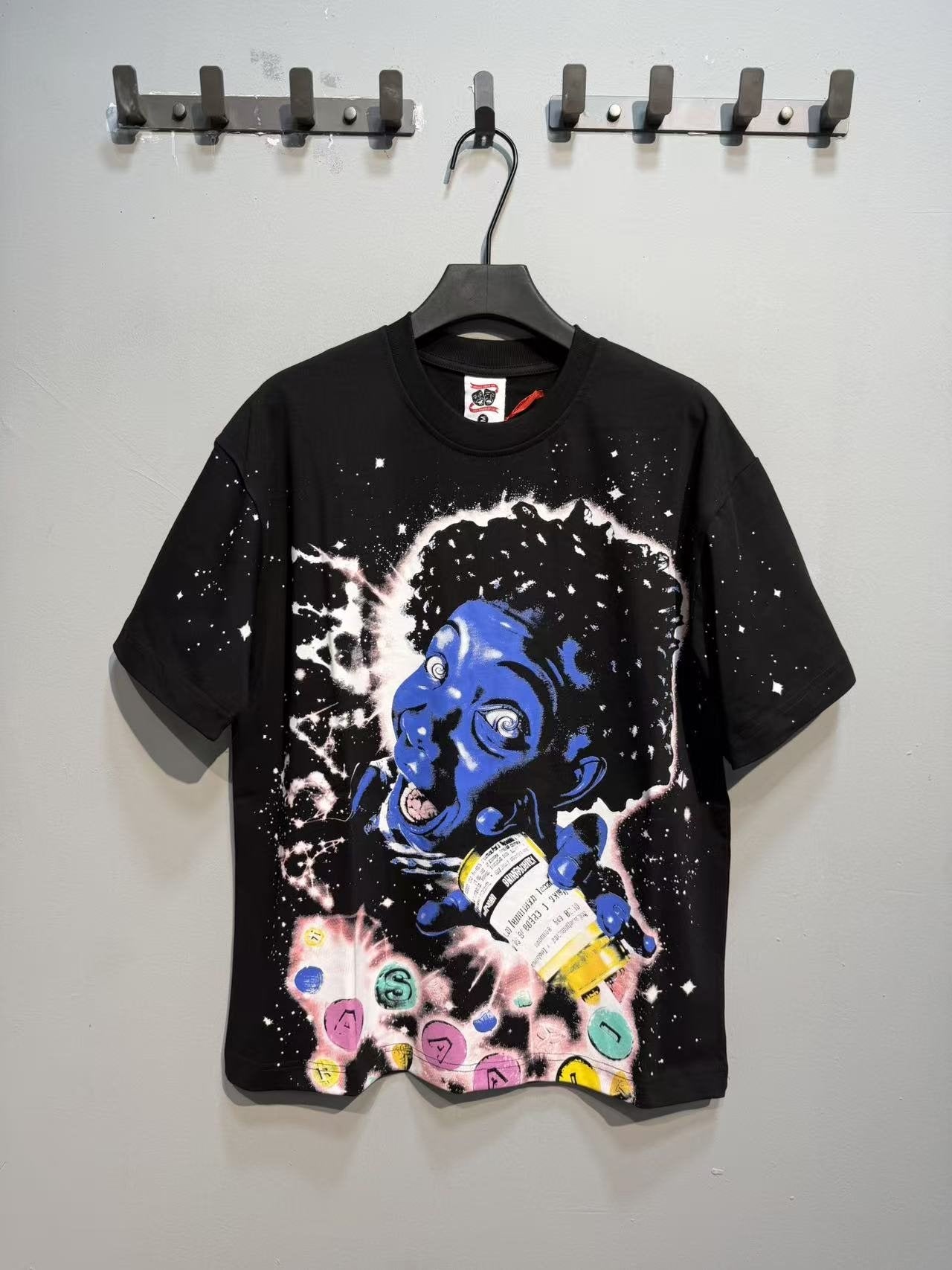 ASAALL Space Astronaut Graphic Short-Sleeve T-Shirt