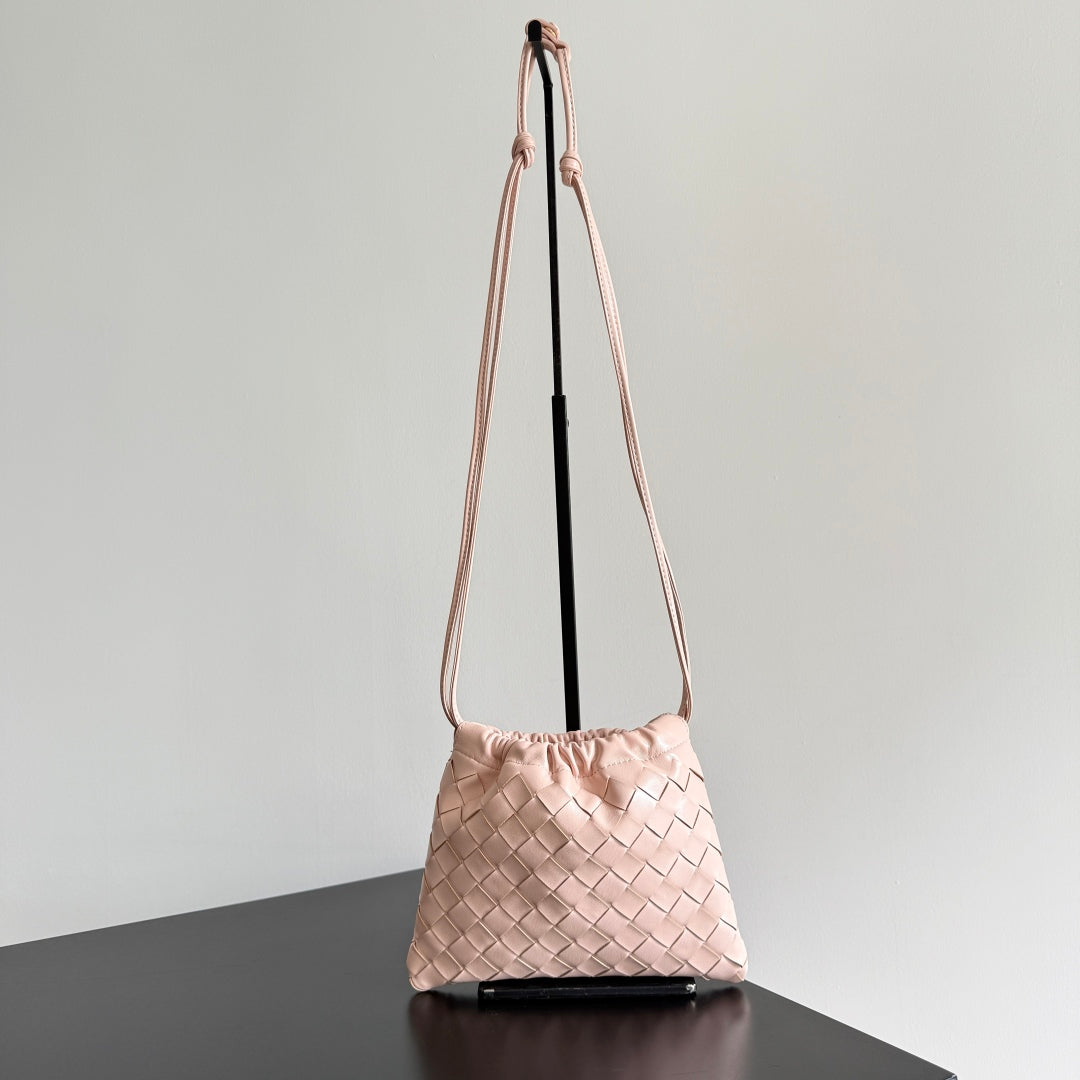 SMALL DUSTBAG 21 IN LIGHT PINK LAMBSKIN