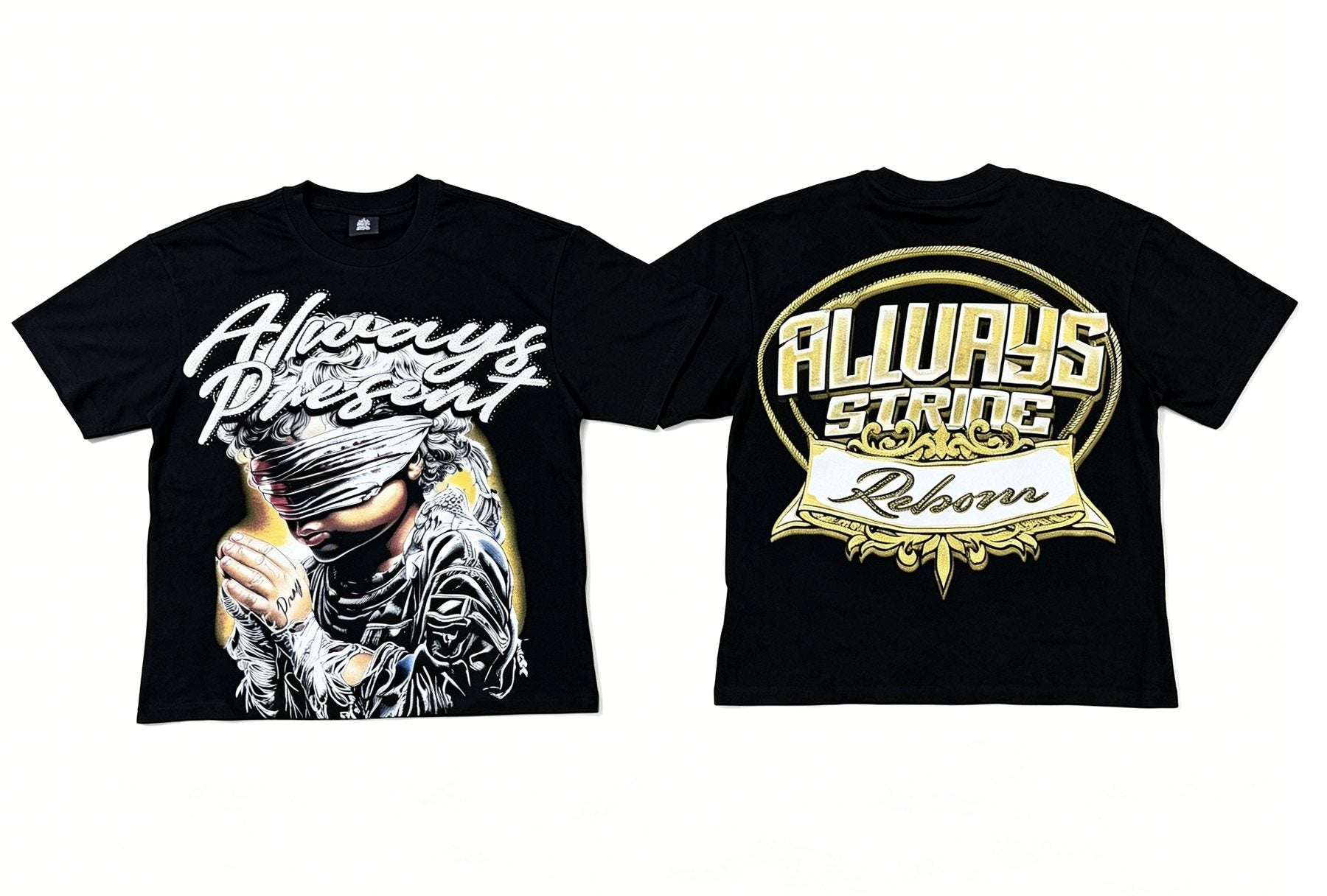 ALWAYS-PRESENT Reborn Figure Graphic T-Shirt