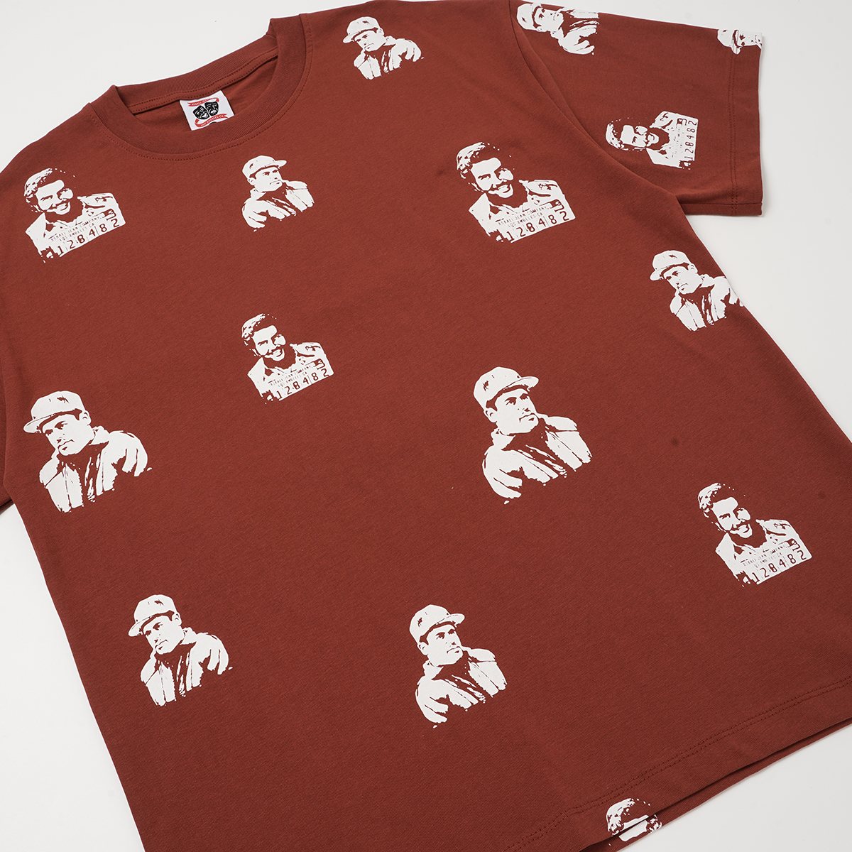 ASAALL All-Over Portrait Graphic Short-Sleeve T-Shirt