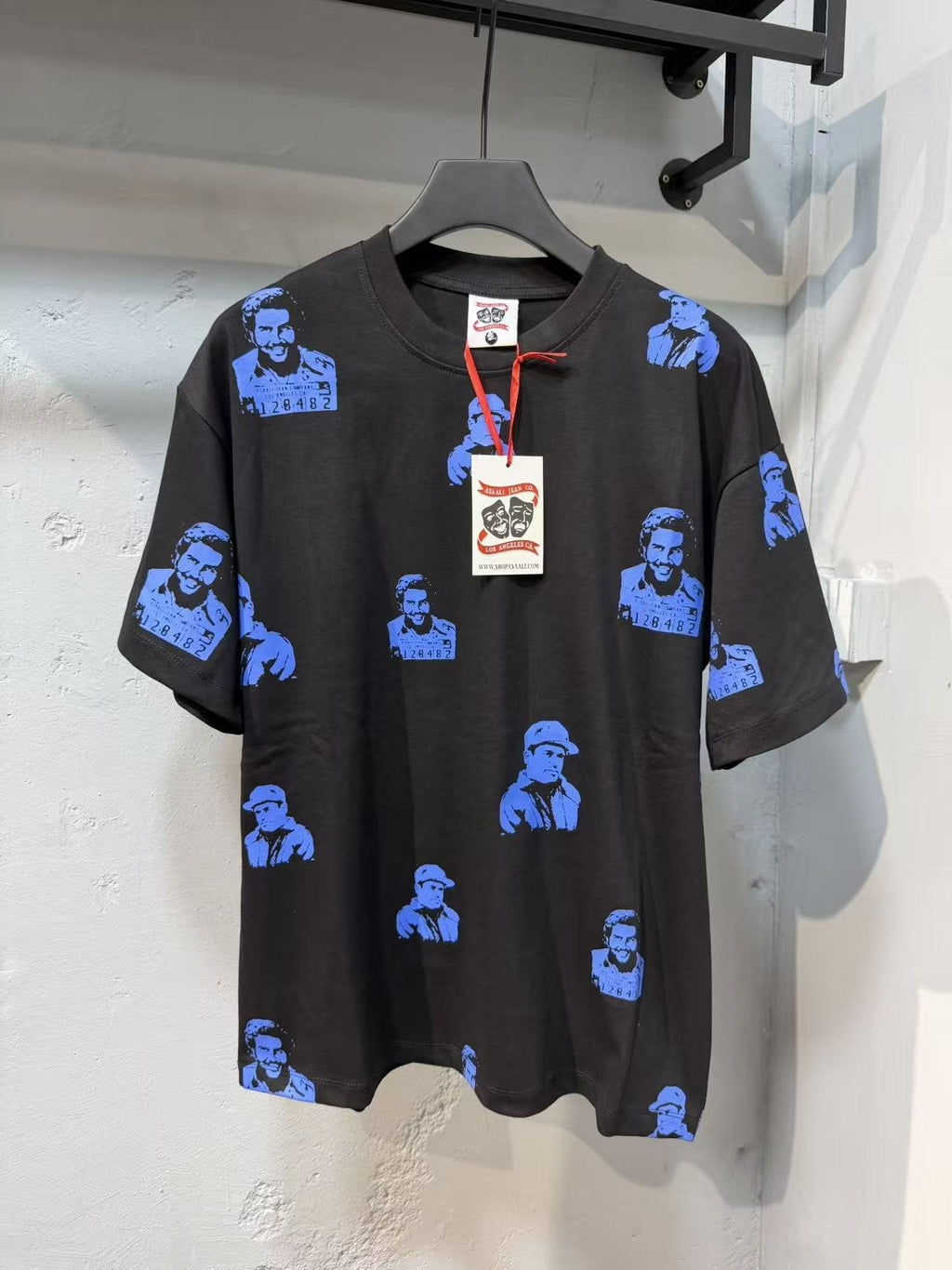 ASAALL All-Over Portrait Graphic Short-Sleeve T-Shirt