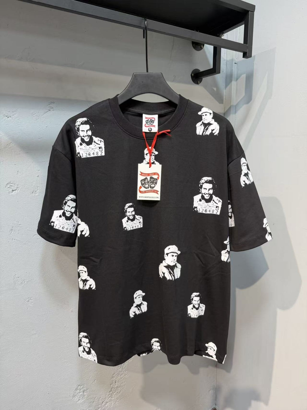 ASAALL All-Over Portrait Graphic Short-Sleeve T-Shirt