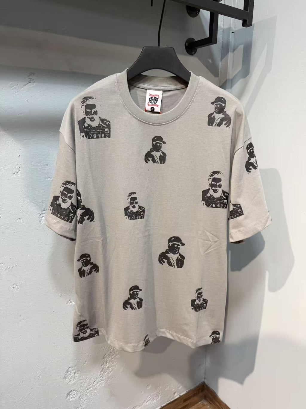 ASAALL All-Over Portrait Graphic Short-Sleeve T-Shirt