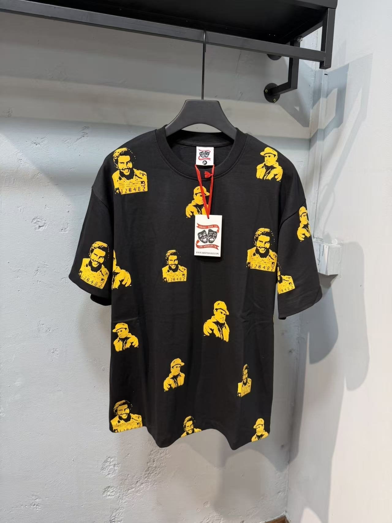 ASAALL All-Over Portrait Graphic Short-Sleeve T-Shirt