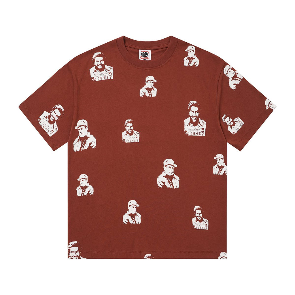 ASAALL All-Over Portrait Graphic Short-Sleeve T-Shirt