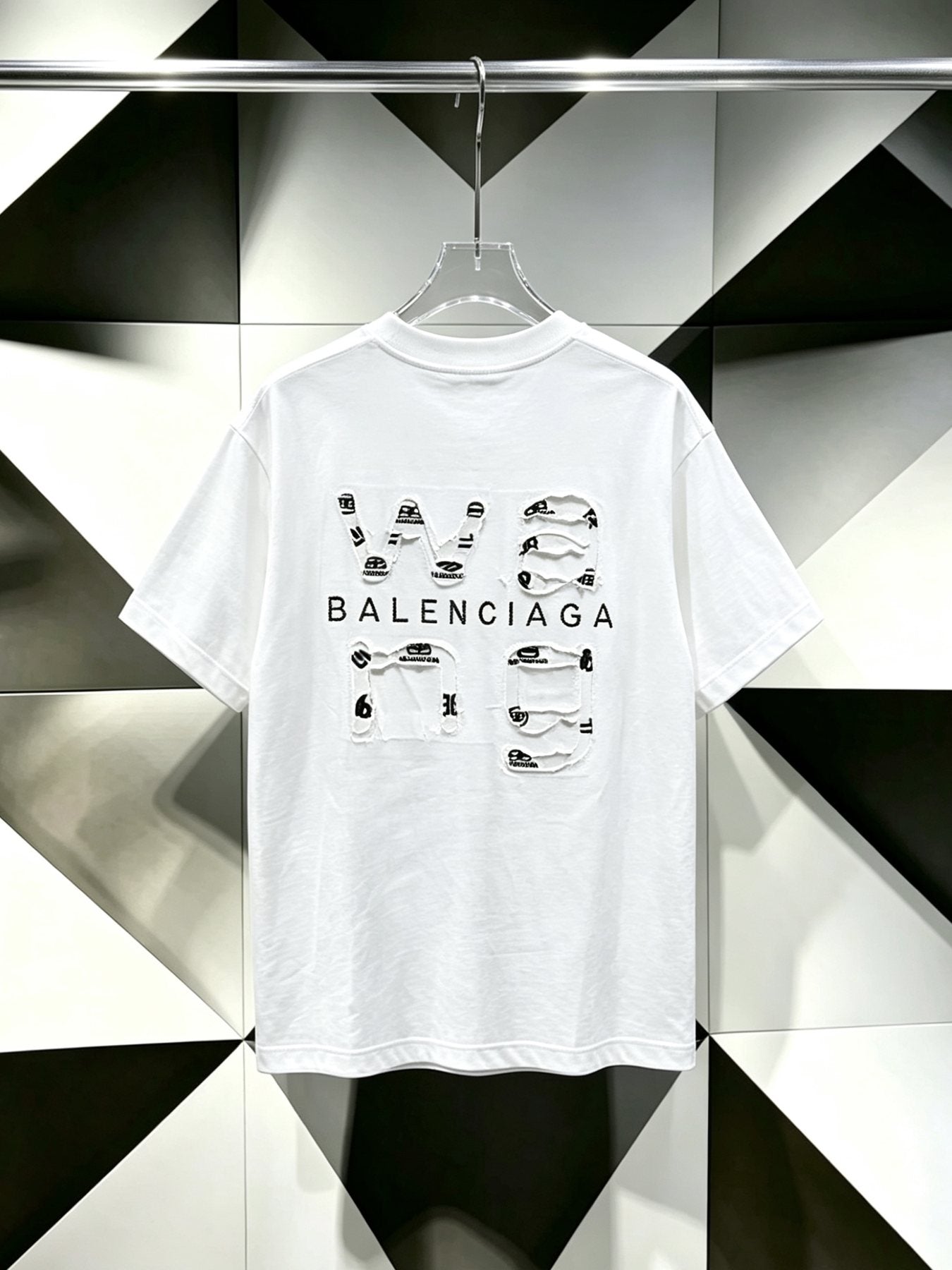 Balenciaga Multi-Logo Back Graphic T-Shirt