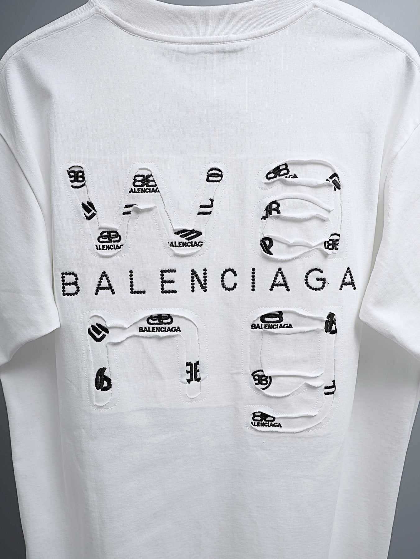 Balenciaga Multi-Logo Back Graphic T-Shirt