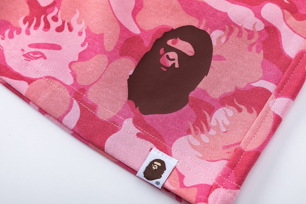 BAPE Camouflage Ape-Head Graphic Shorts