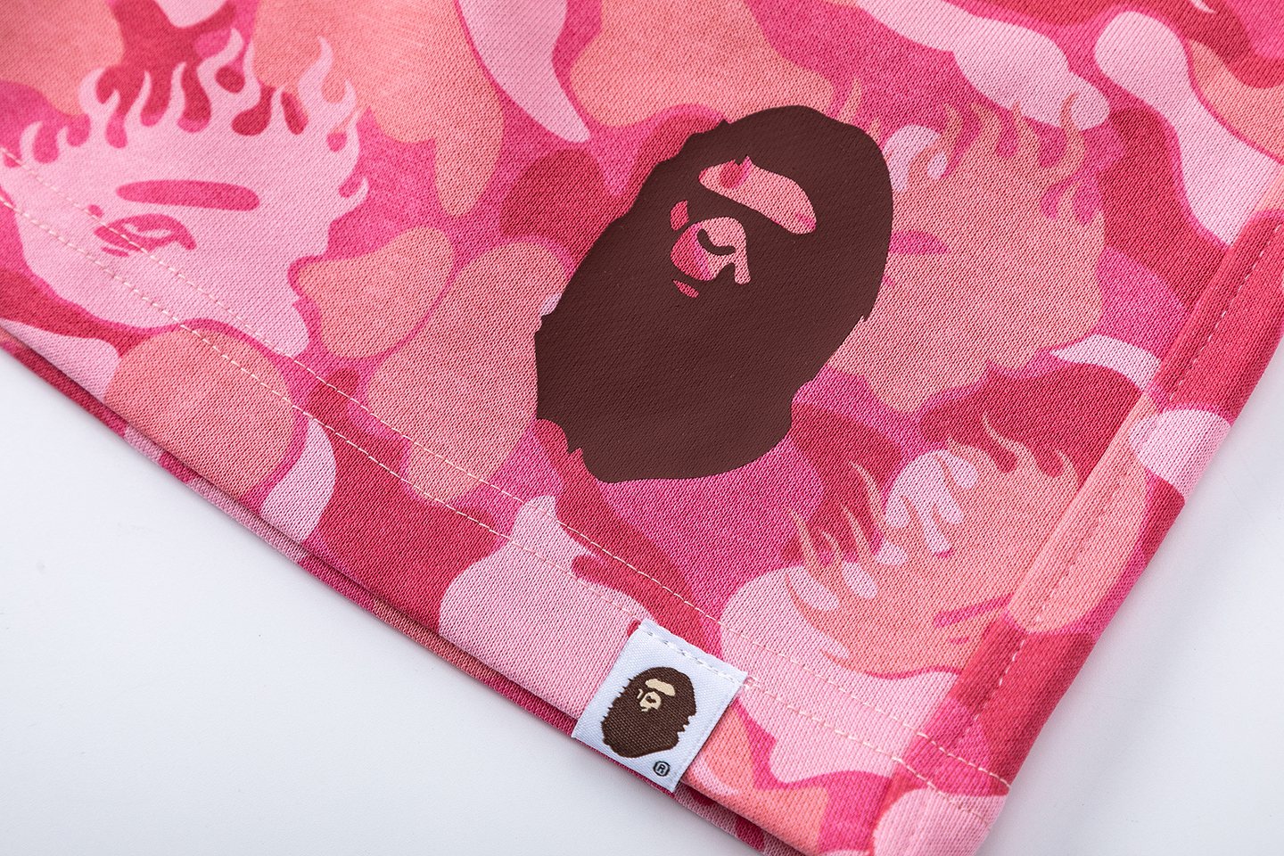 BAPE Camouflage Ape-Head Graphic Shorts