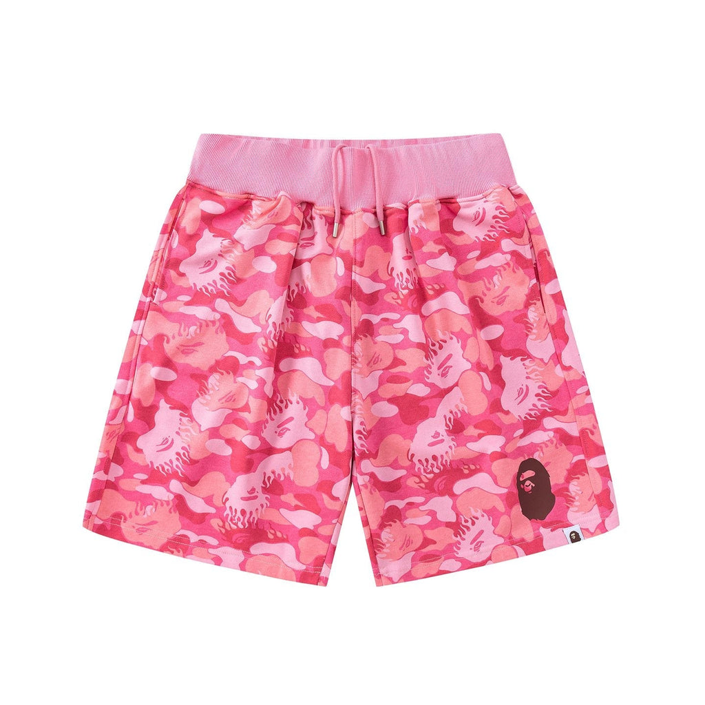BAPE Camouflage Ape-Head Graphic Shorts