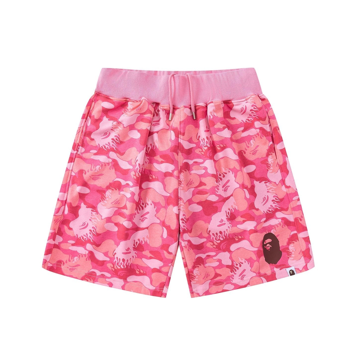 BAPE Camouflage Ape-Head Graphic Shorts