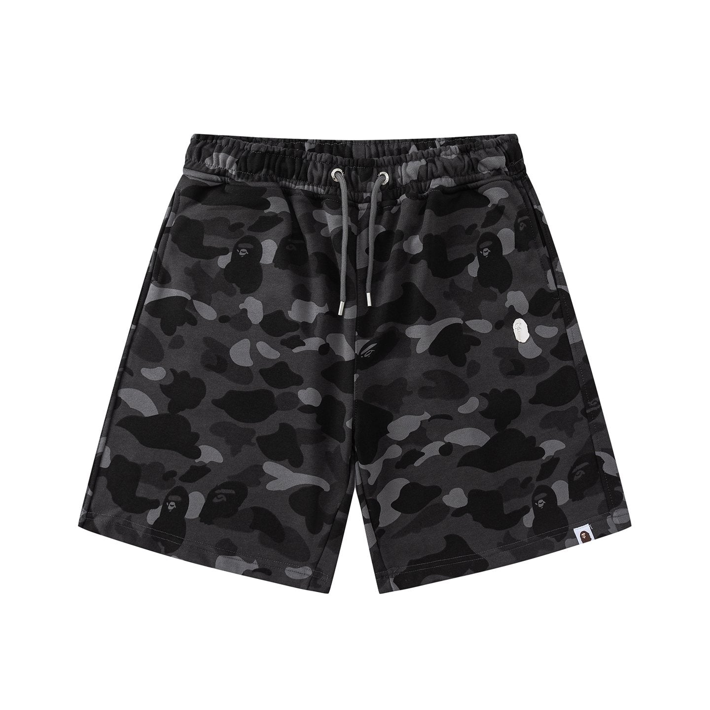 BAPE Camouflage Ape-Head Graphic Shorts