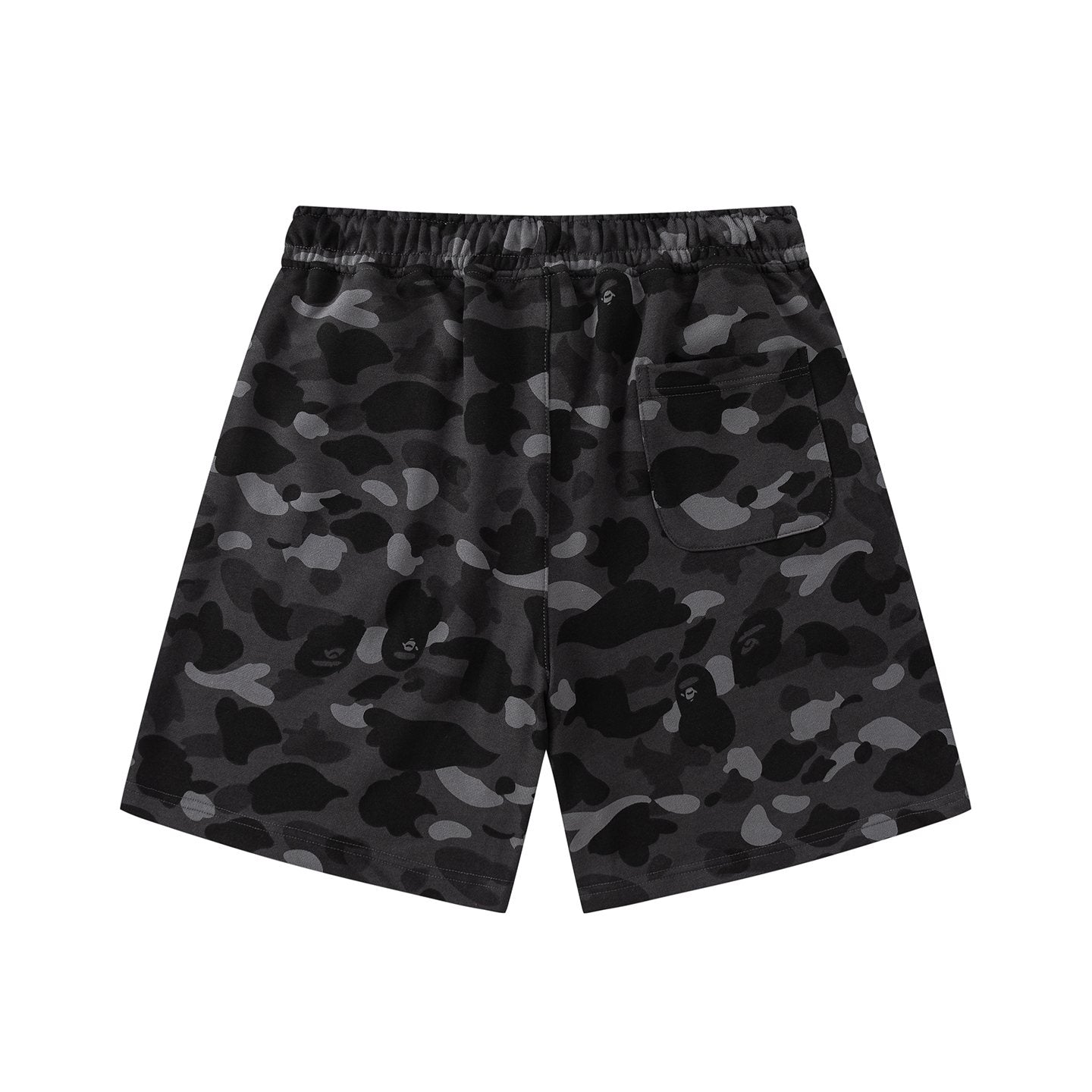 BAPE Camouflage Ape-Head Graphic Shorts