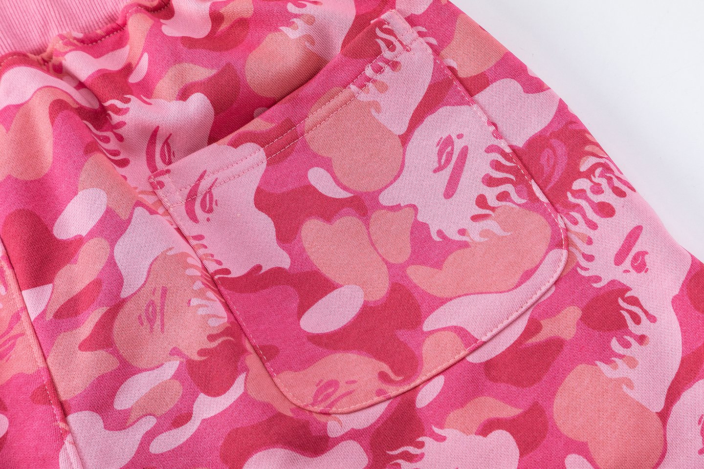 BAPE Camouflage Ape-Head Graphic Shorts