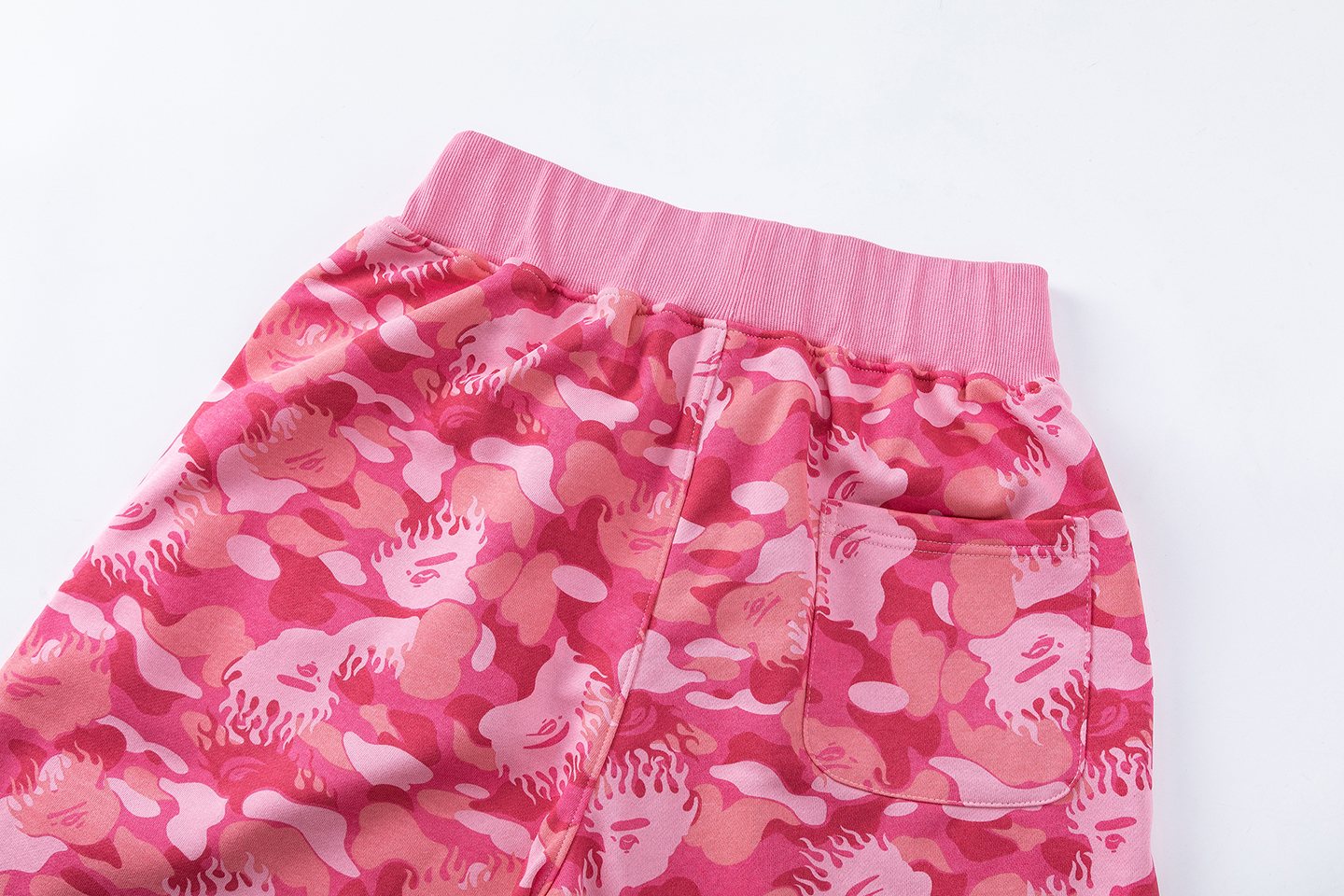 BAPE Camouflage Ape-Head Graphic Shorts