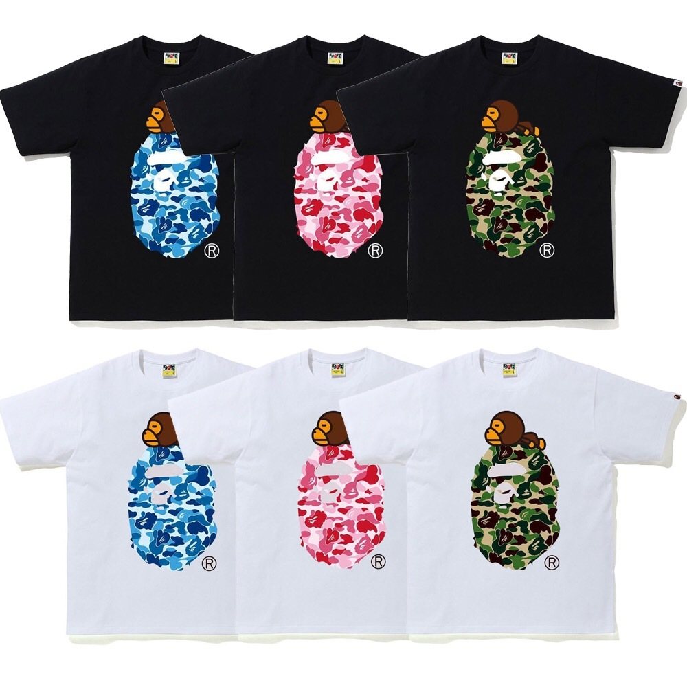BAPE Camo Head Graphic Short-Sleeve T-Shirt