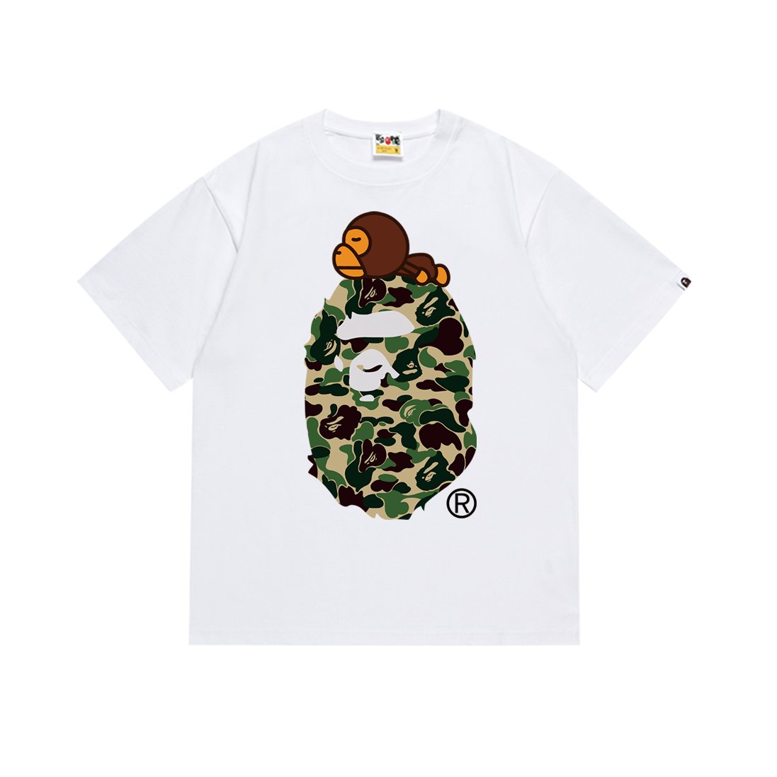 BAPE Camo Head Graphic Short-Sleeve T-Shirt