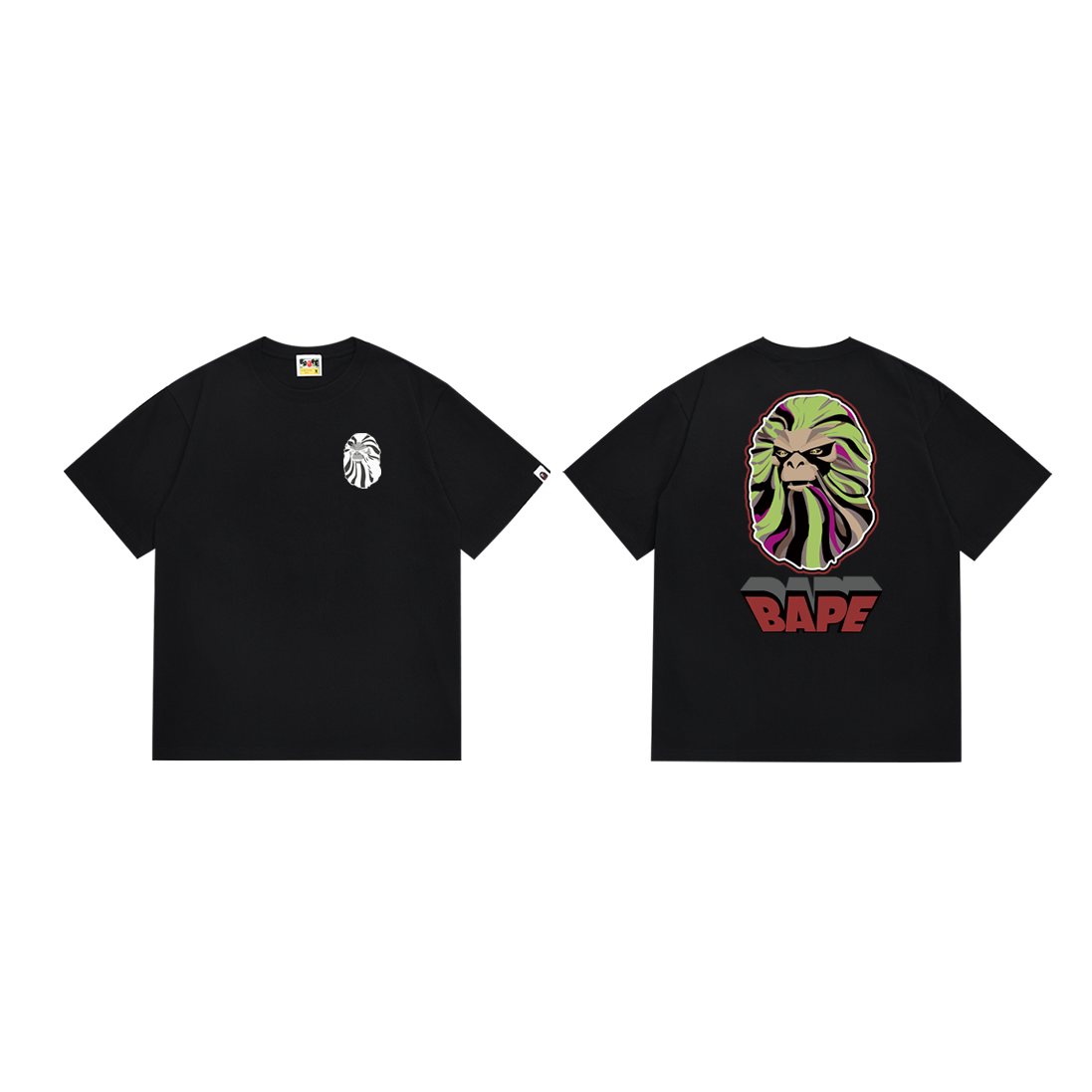 BAPE Animal-Head Back Graphic T-Shirt