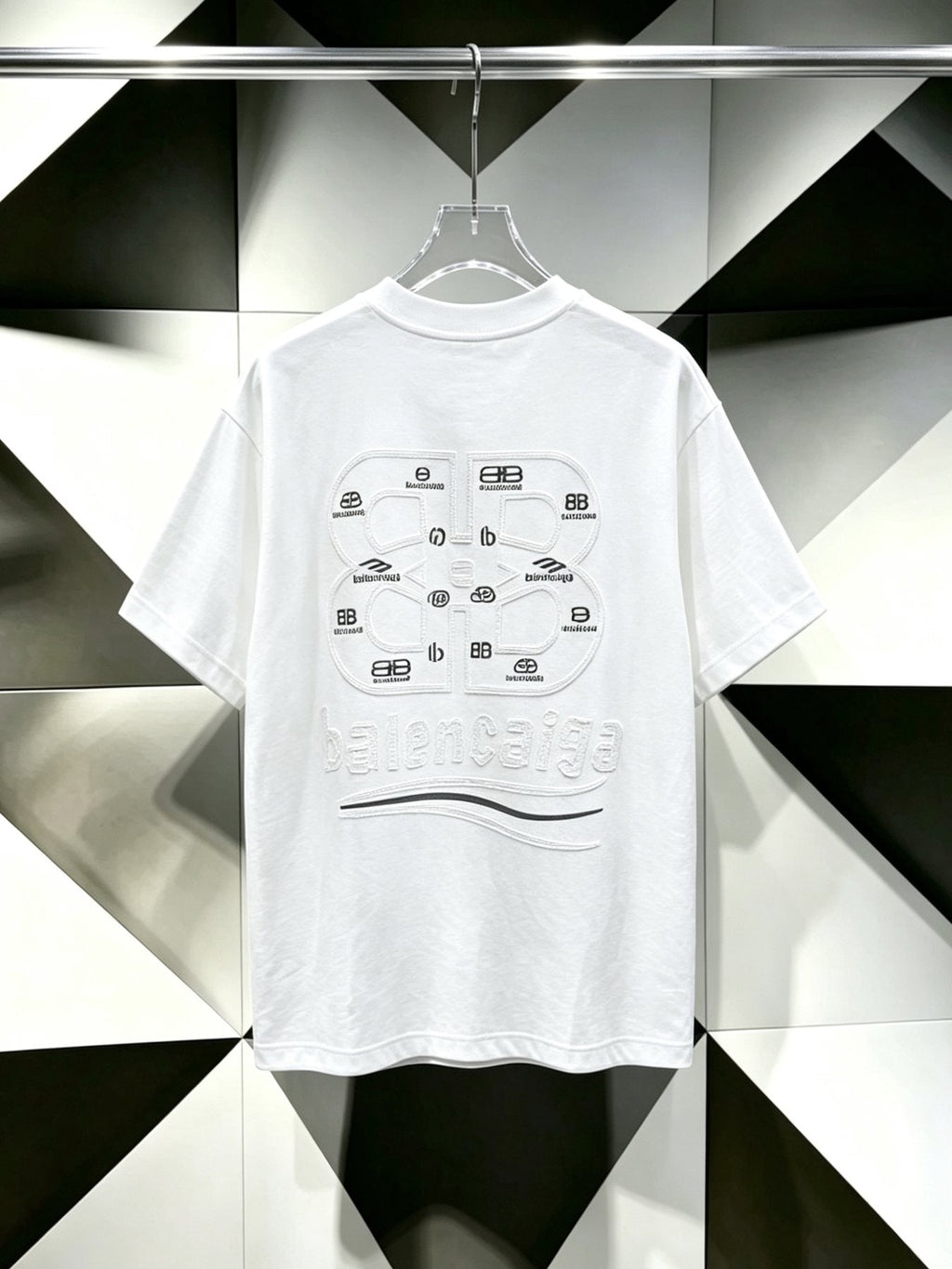 Balenciaga Logo-Panel Graphic T-Shirt