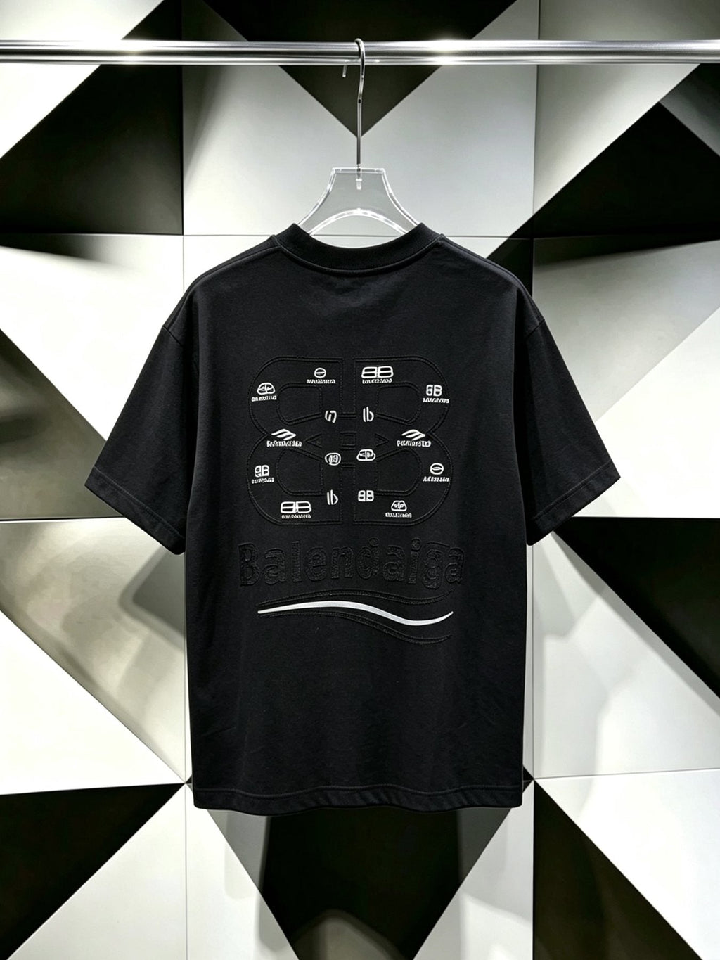 Balenciaga Logo-Panel Graphic T-Shirt