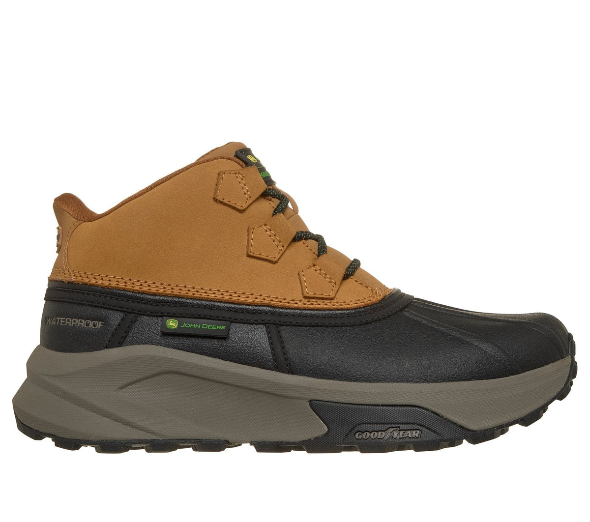 Skechers Slip-ins John Deere Waterproof Relaxed Fit: Knox - Braylen, WHITE / BLACK