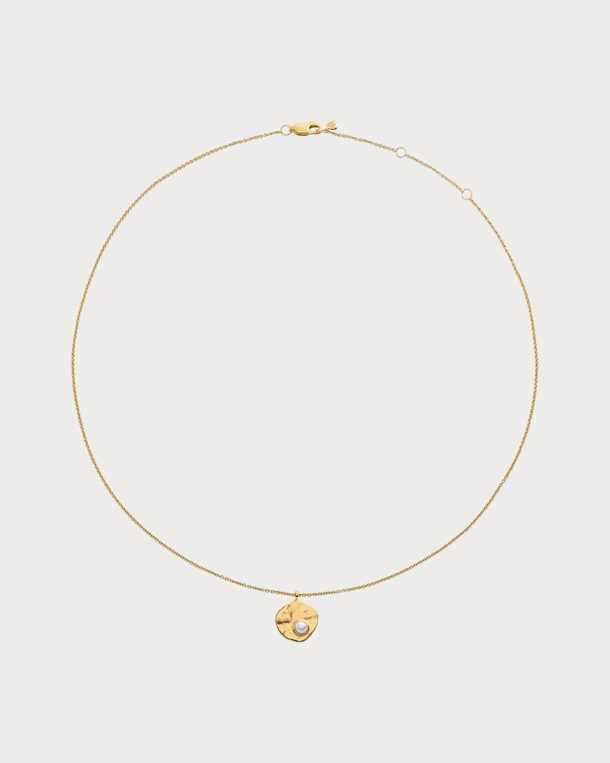 MONICA VINADER Capri 18ct Yellow Gold Vermeil and Pearl Disc Necklace(Gold)