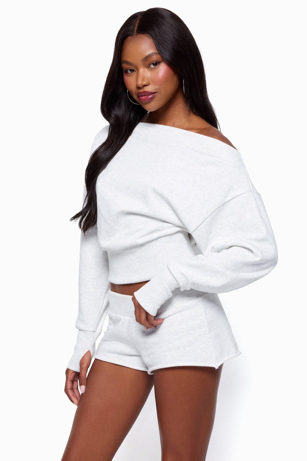 Hennie Off Shoulder Sweatshirt