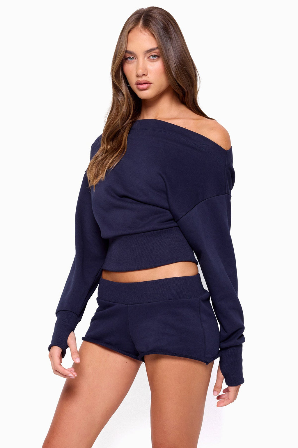 Hennie Off Shoulder Sweatshirt
