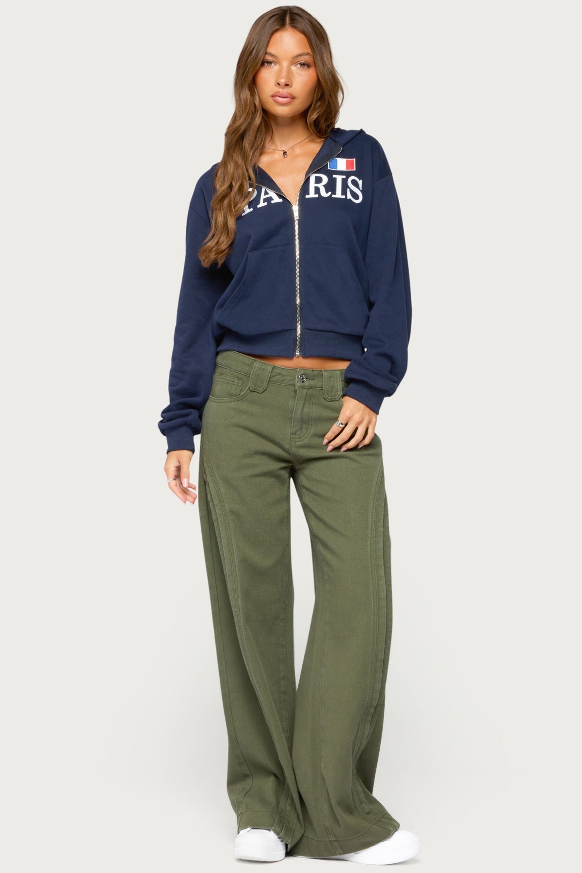 Paris Zip Up Hoodie