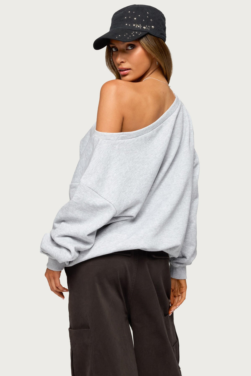 80 Girl Off Shoulder Sweatshirt